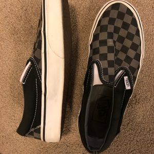 Black & Grey Checkered Vans